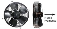 VENTILATORE CELLA FRIGORIFERA PREMENTE  ASSIALE ASPIRATORE VENTOLA- ø400 mm  MTA