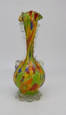 Vaso Murano colorato Fratelli Toso | Vetro soffiato Art Déco