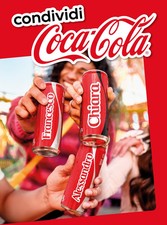 Coca-Cola Original Taste lattina Nome a scelta limited edition Italia 33cl piena