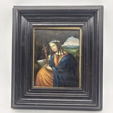 Quadro olio su rame: Santa
