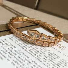 Autentico✦Bvlgari✦Bracciale Serie Serpenti Bracciale Diamante in Oro Rosa 18K