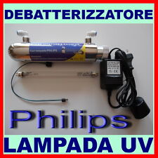 LAMPADA UV 6W PHILIPS DEBATTERIZZATORE - PER DEPURATORE ACQUA IMPIANTO AD OSMOSI