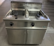 Friggitrice Professionale A Gas Due Vasche 17+17 Giorik 217FG