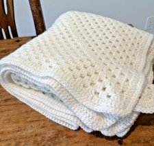 Coperta afgana bianca