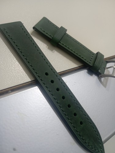 Cinturino cuoio verde - cinturino,