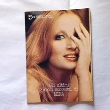 SPARTITO MINA MAZZINI GLI ULTIMI GRANDI SUCCESSI 1978 20 pagine