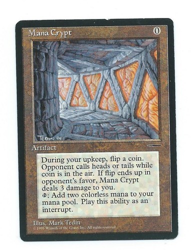 Magic mtg mana crypt promo - magic,