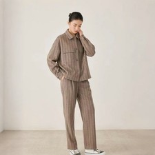 Brunello Cucinelli donna nuova tuta casual con cappuccio paillettes zip giacca