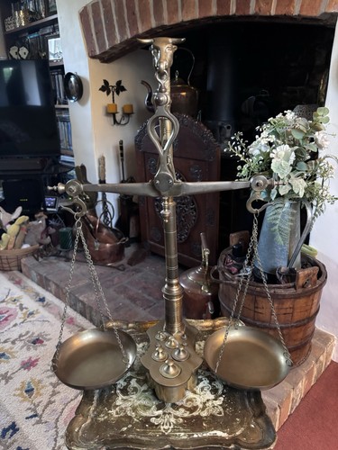 Antique brass balance - antique, scales