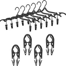 Appendiabiti da Viaggio Pieghevole Appendiabiti Pieghevole con Clip Portatile Viaggio8382