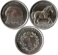 Tuerkei 2 x 1 lira 2014