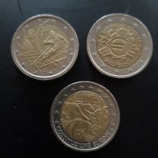 3 monete italiane da 2 euro