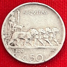 1920 Italia 50 Centesimi bordo