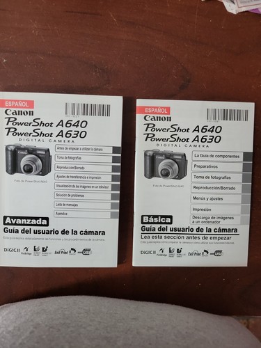 Canon powershot a640 a630 - canon,
