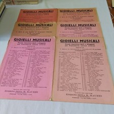 6 spartiti gioielli musicali