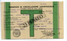 WW 2° BOLLO ( 2 ) AUTO RACI BILINGUE CAPO PARTIGIANO MILANO 1946 AUTO UNION FIAT
