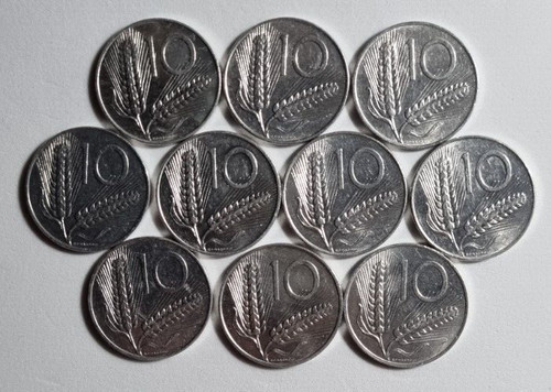 Lire 1975 lotto 10 monete - -,