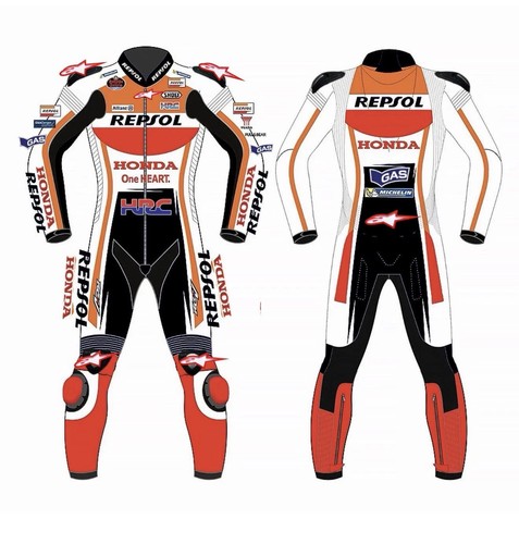 Tuta pelle honda repsol - in,