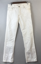 Vitamina Jeans donna taglia EU 44 bianco US 30x31 gamba dritta denim pantaloni Italia