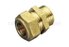 1350 RACCORDO A COMPPRESSIONE MASCHIO PER TUBO IN RAME CON/O-RING PER GAS TIEMME