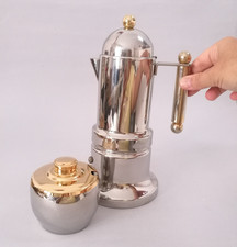 caffettiera 6 VEV Kontessa Moka Vev Vigano con imperfezioni+ zuccheriera VINTAGE