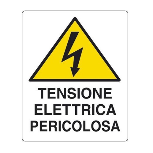 Cartello polionda tensione - cartello,