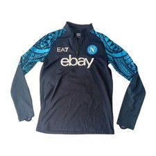 Felpa allenamento SSC Napoli 23/24 Medium Armani EA7 1/4 zip serie A nera 