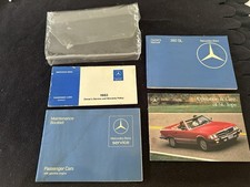 Mercedes 380SL 1982 Manuale d'uso USA R107 SL Manuale d'uso Manutenzione Driver Libretto Pk