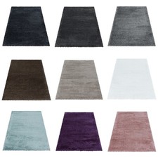 Tappeto pelo alto morbido shaggy, soffice, tinta unita, tappeto soggiorno