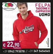 FELPA CAPPUCCIO TASCONE UOMO STAMPA  AMICI 1 PERSONALIZZATA STAMPATA