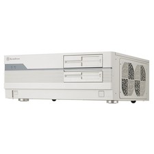 Silverstone Case HTPC Bianco per computer con 1 vani 3.5" e 2 porte USB