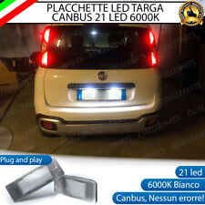 PLACCHETTE LED LUCI TARGA 21 LED SPECIFICHE FIAT PANDA CROSS 312 6000K BIANCO