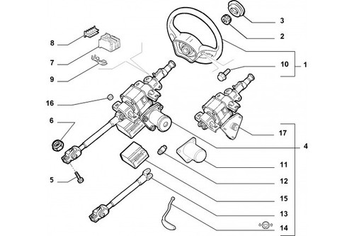 71745063 kit servosterzo - kit,
