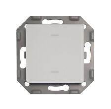 PowerRay WiFi Touch Smart Switch Doppio Interruttore Vetro Bianco con Adattatore 5,5x5,5 cm