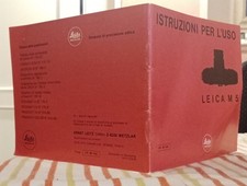 LEICA M5 instruction booklet  (Italian)