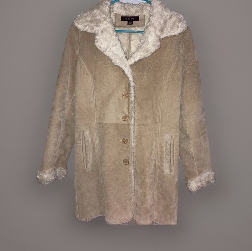 Cappotto lungo scamosciato