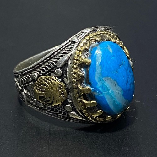 Anello uomo turchese autentico