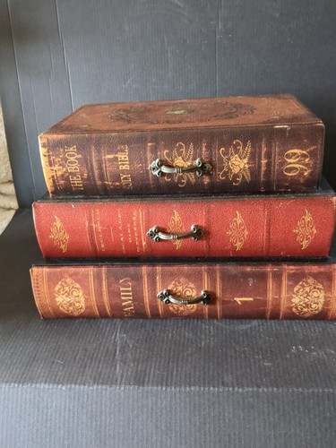 Set wooden stacked faux - set, 3