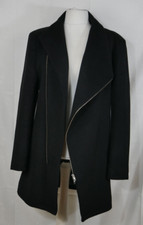 Cappotto donna RELIGION elegante nero con LANA moderno elegante taglia 40/42 OTTIMO!
