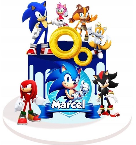 Sonic commestibile party - commestibile,