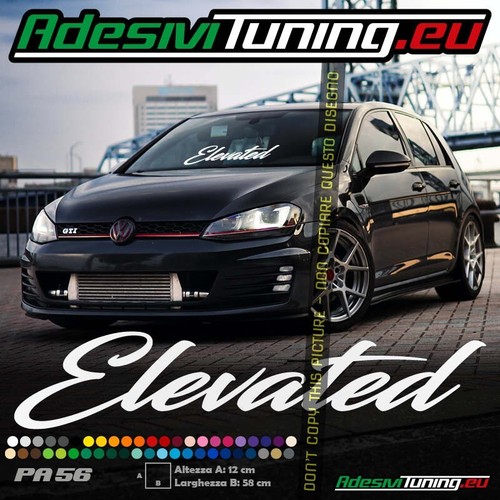 Adesivo elevated parabrezza - elevated, (parabrezza