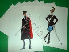 Militaria Lotto Serie 10 Cartoline Antiche Uniformi dei Carabinieri 1960 ca