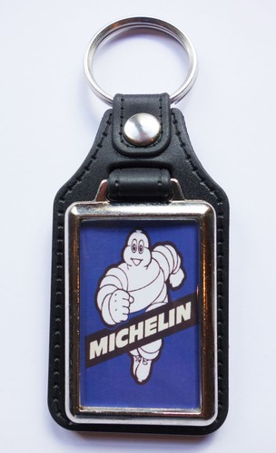 Michelin man faux leather key - man,