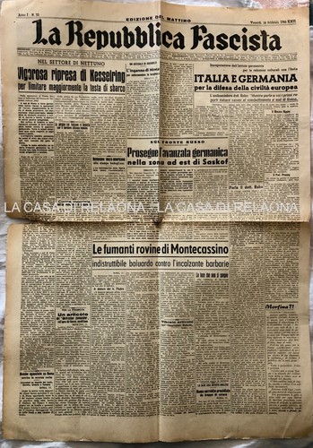 Giornale repubblica fascista - repubblica,
