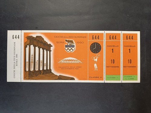 Biglietto xvii olimpiade roma - biglietto,
