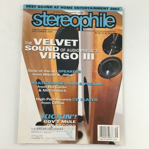 Stereophile magazine september - magazine,