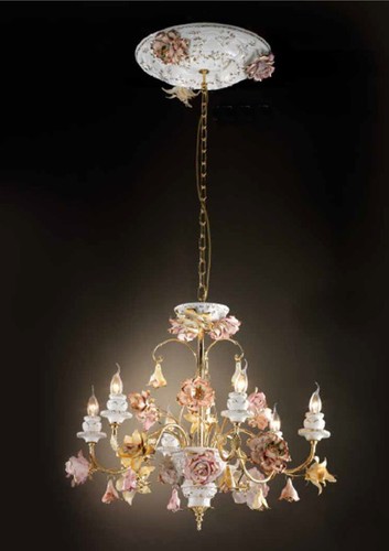 Lampadario porcellana - lampadario,