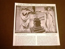 Roma nel 1910 Pantheon Nuova tomba Re Umberto I Sculture di Maccagnani e Zocchi
