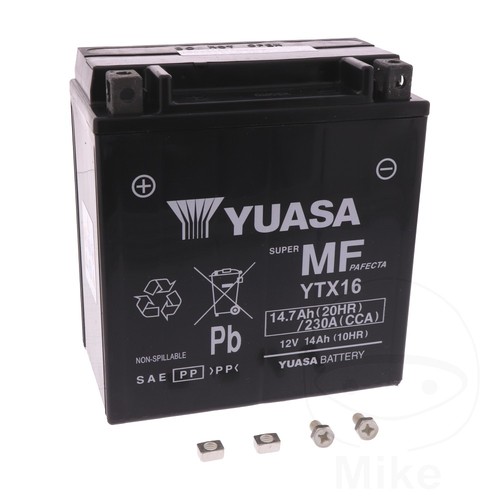 Batteria yuasa ytx16 wet - batteria, 1pc