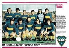 POSTER BOCA JUNIORS 70-80 -DA RIVISTA STADION REP.CECA